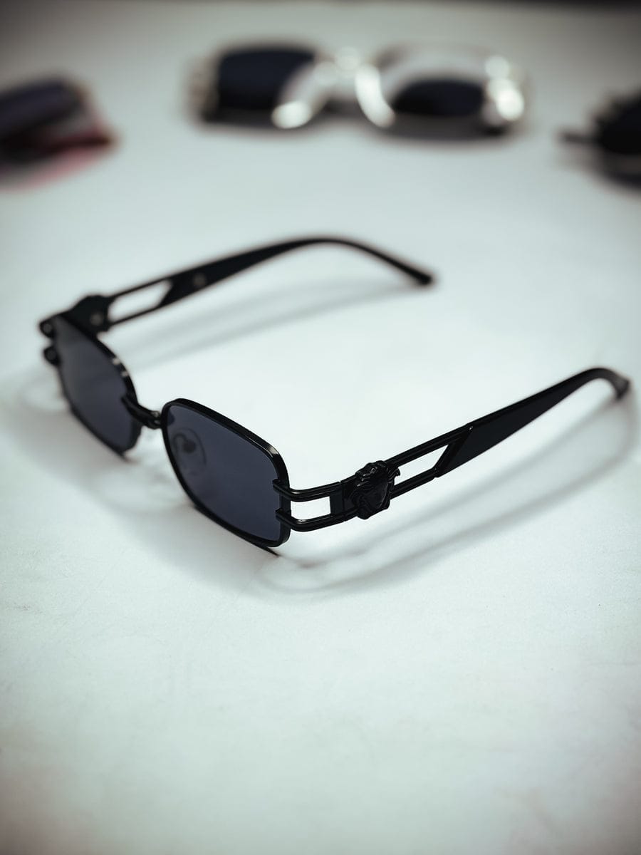 Versace Medusa Rectangular Sunglasses – Black Edition
