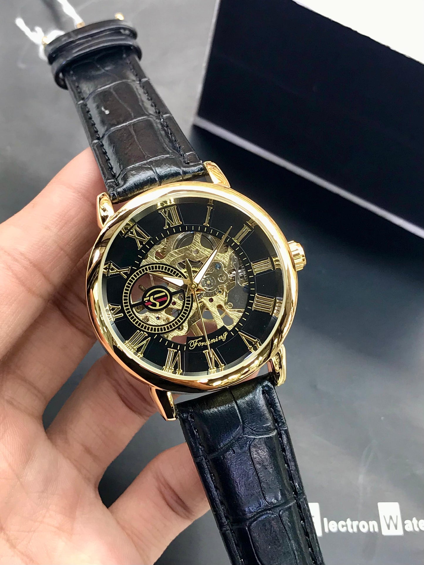 Forsining Emperor – Black Gold Skeleton Edition (Automatic)