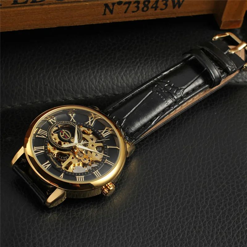 Forsining Emperor – Black Gold Skeleton Edition (Automatic)