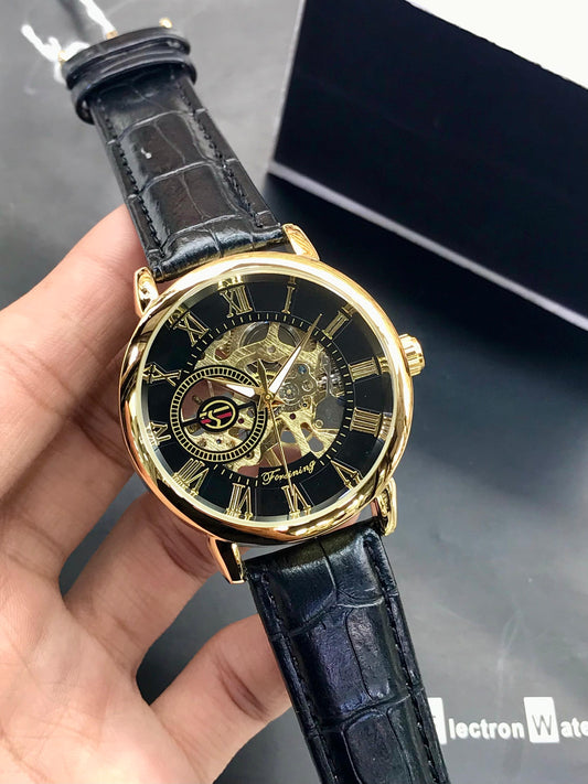 Forsining Emperor – Black Gold Skeleton Edition (Automatic)