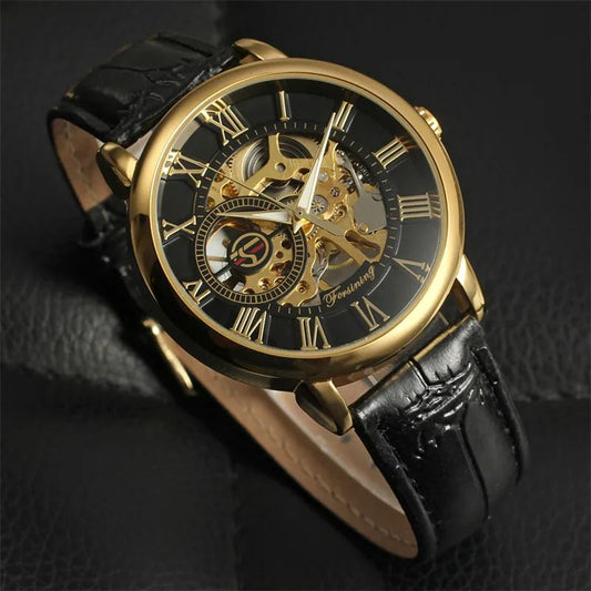 Forsining Emperor – Black Gold Skeleton Edition (Automatic)